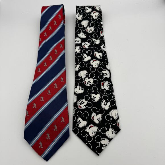 Mickey Mouse Disney Parks 60" x 3.5" and Disney 58" x 4" Ties - Picture 1 of 5